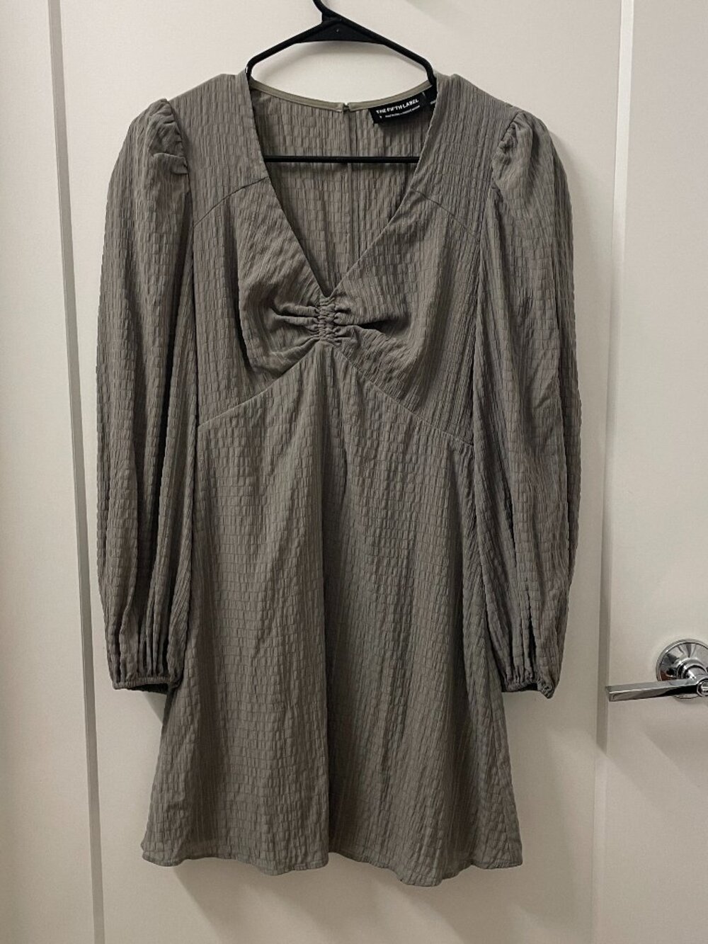 The Fifth Label Textured Wrap Top Dress